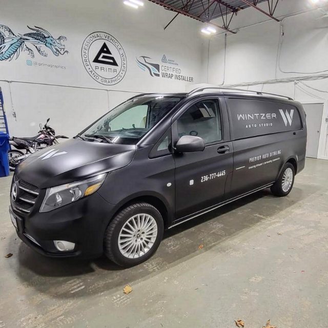 A new full wrap for the amazing team with @wintzerautostudio! We used a 3M Satin Black vinyl to wrap and added printed, reflective decals on top.  ****************************************************  #wrap #wrapped #graphics #vehiclegraphics #branding #vehicleadvertising #satinblack #3mwrap #3m