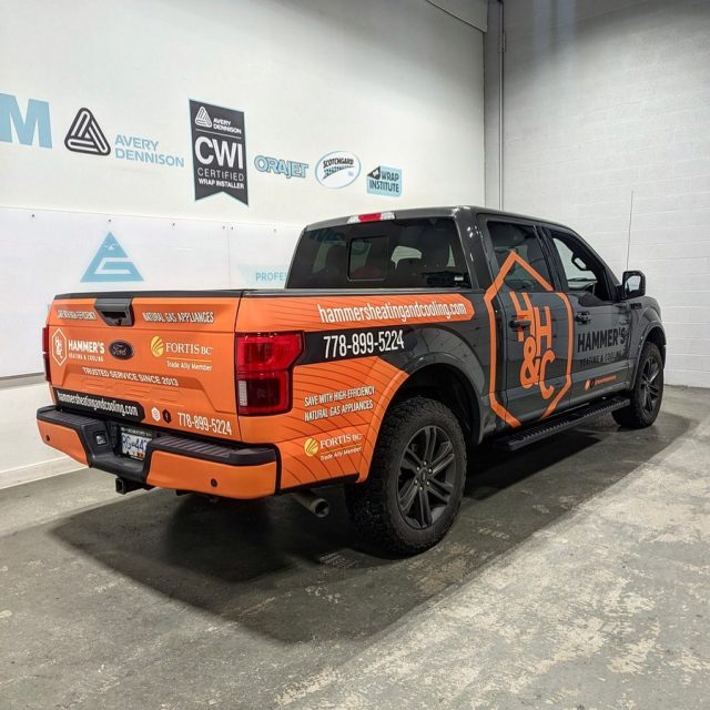 Another vehicle wrapped up for the amazing team with @hammersheatingandcooling! The matte laminate looks amazing with their company brand colour. Thank you for your business 🙌

******************************************************

#wrap #wrapped #wraps #truckwrap #vehiclegraphics #vehiclewraps #design #graphicdesign #print #wemeanbusiness
