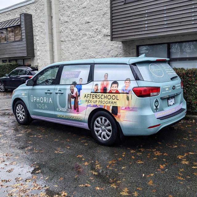 Another van wrap for the amazing team with  @uphoriayoga! We used matte laminated graphics to advertise their business. They provide an after-school pickup program and yoga classes for kids! Look them up 😊  ******************************************************  #yoga #vanwrap #matte #vangraphics #vehicleadvertising #wrap #wrapped #wraps #3m #yogaclass