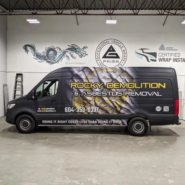 It was an absolute pleasure to work with Peyman and Milad, with @rocky.demolition! We helped their team with design, print, and install for this matte laminated full wrap. We appreciate your business and look forward to working with you again 🙌

****************************************************

#van #vanwrap #vangraphics #demolition #graphics #vehiclewrap #wrapshop #wrapped #wrap #wraps #vehiclegraphics