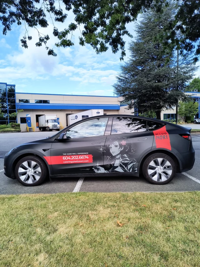 🚗🍣 From 0 to sushi in 3.5 seconds!

We had the pleasure of giving this Tesla a full wrap glow-up for @hellonori — and trust us, it’s as fresh as their sushi. We used matte laminated printed graphics to make every detail pop and keep it looking sleek on the streets.

Now this ride isn’t just electric… it’s deliciously eye-catching. ⚡🍱

#PrimaGraphics #VehicleWrap #TeslaWrap #SushiOnWheels #MatteWrap #PrintedGraphics #HelloNori #WrapLife #BrandingOnTheMove #FullWrap