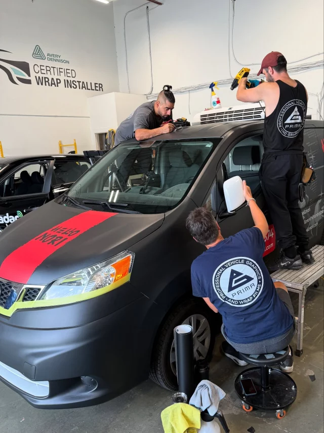 🚐✨ Triple the talent, triple the style!
Three of our wrap pros are in full force, bringing another vehicle for @hellonori to life. From precise alignment to those flawless finishing touches, this van is getting the VIP treatment.

📸 Swipe to see the magic in action — teamwork makes the wrap work!

#VehicleWrap #HelloNori #VanWrap #WrapSquad #GraphicInstallation #PrimaGraphics #TeamworkInAction #FoodieOnWheels