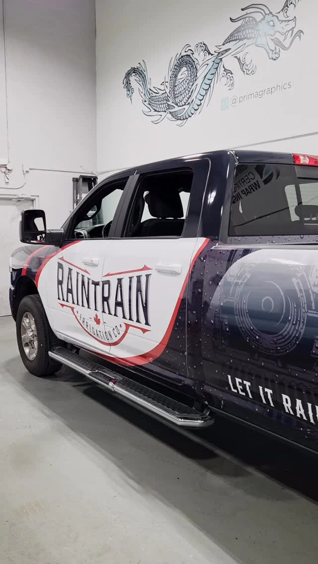 🚚💧 Another full wrap in the books!
This time we partnered with @raintrainirrigation to transform their pickup into a moving billboard that’s impossible to miss!

At Prima Graphics, we take care of everything from start to finish:
🎨 Custom design + layout
🖨️ Full print production
🔧 Material prep
💪 Professional installation
…all done in-house, all done with care.

Nothing beats seeing a full wrap come together and roll out looking this good.
If your company vehicle needs a fresh new look—or a total identity upgrade—we’ve got you covered. 👊

#PrimaGraphics #VehicleWraps #CustomWraps #FleetGraphics #RainTrainIrrigation #PrintedWrap #BrandingOnWheels #ShopLocal