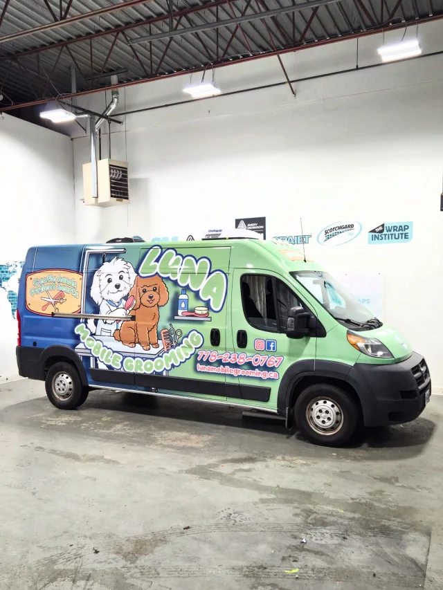 🚐✨ Another beauty hit the streets!
We teamed up with @luna_mobile_grooming to wrap their van with some fresh new graphics — featuring the star of the show herself, Luna the dog 🐶💛
She may not have held the squeegee… but she definitely supervised the whole process.

From design to print to installation, Prima Graphics had it covered!

#advertisement #3m #logo #quality #fleet #wrapinstaller #vehiclewrap #vehiclewraps #vehicleadvertising #vehiclegraphics #print #graphic #graphics #design #commercialwraps  #wrapshop