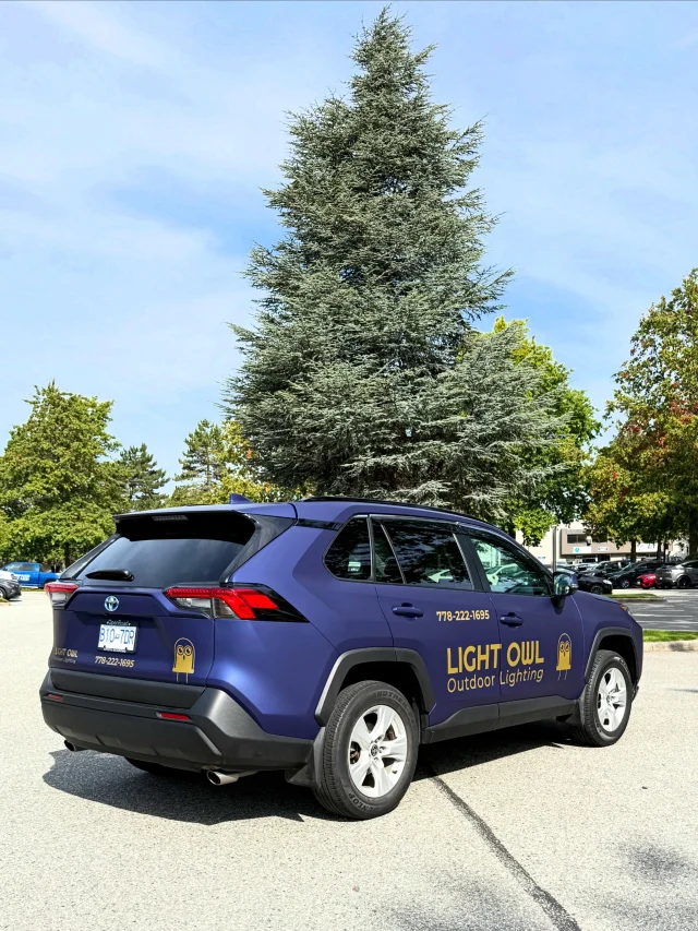 🦉 Dark. Clean. Gold.

This SUV from @lightowllighting came into the shop looking one way and left looking like a completely different vehicle.

We went with a matte dark blue full wrap, then added the Light Owl branding in gloss gold cut vinyl for that extra pop.

The best part? The contrast between the matte blue and the gloss gold hits differently when the light catches it. 👌✨

Simple design. Big impact.

Prima Graphics
Custom vehicle wraps & graphics
📍 Lower Mainland, BC

#PrimaGraphics #VehicleWrap #CarWrap #SUVWrap #VehicleGraphics